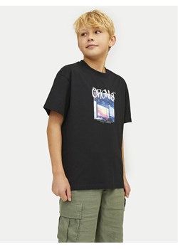 Jack&Jones Junior T-Shirt Bushwick Blur 12263146 Czarny Relaxed Fit ze sklepu MODIVO w kategorii T-shirty chłopięce - zdjęcie 182694512