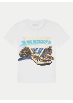 Guess T-Shirt L5GI07 K6XN4 Biały Regular Fit ze sklepu MODIVO w kategorii T-shirty chłopięce - zdjęcie 182694783
