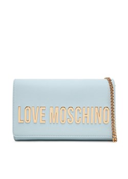 LOVE MOSCHINO Torebka JC4103PP1MKD0712 Błękitny ze sklepu MODIVO w kategorii Kopertówki - zdjęcie 182694793