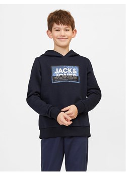 Jack&Jones Junior Bluza Logan 12254120 Granatowy Standard Fit ze sklepu MODIVO w kategorii Bluzy chłopięce - zdjęcie 182694910
