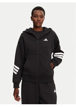 adidas Bluza Future Icons 3-Stripes JE0171 Czarny Regular Fit ze sklepu MODIVO w kategorii Bluzy damskie - zdjęcie 182695123