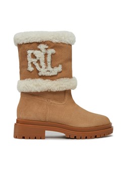 LAUREN RALPH LAUREN Botki 802915440001 Brązowy ze sklepu MODIVO w kategorii Kozaki damskie - zdjęcie 182695152