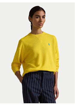 Polo Ralph Lauren Bluza 211935582012 Żółty Regular Fit - id: 0000305019912 - marki Polo Ralph Lauren - 182695153 Polo Ralph Lauren Bluza 211935582012 Żółty Regular Fit ze sklepu MODIVO w kategorii Bluzy damskie - zdjęcie 182695153
