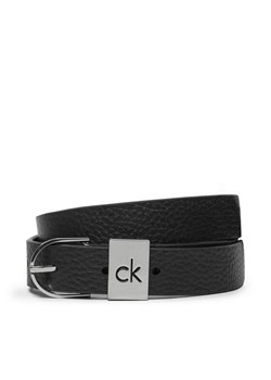 Calvin Klein Pasek Damski Ck Loop Thin Round Buckle 2.5 K60K612856 Czarny ze sklepu MODIVO w kategorii Paski damskie - zdjęcie 182695230