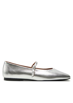 Calvin Klein Baleriny Mary Jane Ballerina - Met HW0HW02269 Srebrny ze sklepu MODIVO w kategorii Balerinki - zdjęcie 182695294
