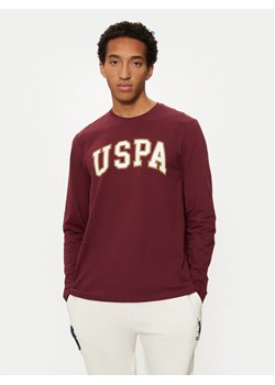 U.S. Polo Assn. Longsleeve MUP2184 Czerwony Regular Fit ze sklepu MODIVO w kategorii T-shirty męskie - zdjęcie 182695341
