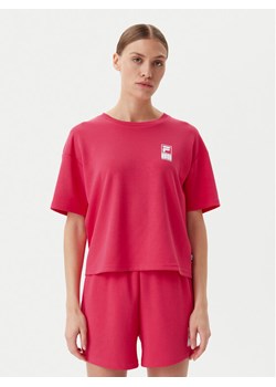Fila T-Shirt Lisakovsk FAW1044 Różowy Loose Fit ze sklepu MODIVO w kategorii Bluzki damskie - zdjęcie 182695373