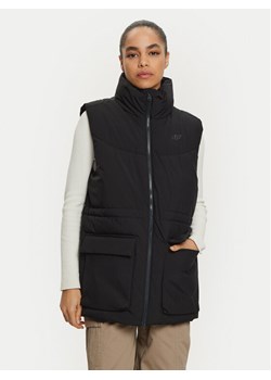 4F Bezrękawnik 4FWAW24TVJAF135 Czarny Loose Fit ze sklepu MODIVO w kategorii Kamizelki damskie - zdjęcie 182695380