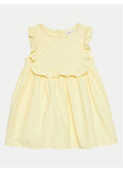 NAME IT Sukienka letnia Delana 13227285 Żółty Regular Fit ze sklepu MODIVO w kategorii Sukienki niemowlęce - zdjęcie 182695520