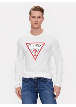 Guess Longsleeve M2YI31 I3Z11 Biały Slim Fit ze sklepu MODIVO w kategorii T-shirty męskie - zdjęcie 182695553