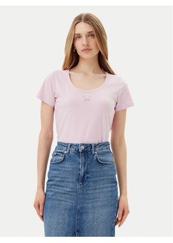 JOOP! T-Shirt 58 252JE58Tobie 30046199 Różowy Slim Fit ze sklepu MODIVO w kategorii Bluzki damskie - zdjęcie 182695592