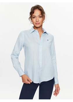 Polo Ralph Lauren Koszula 211920516003 Niebieski Relaxed Fit ze sklepu MODIVO w kategorii Koszule damskie - zdjęcie 182695721