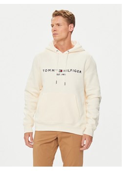 Tommy Hilfiger Bluza Logo MW0MW11599 Beżowy Regular Fit ze sklepu MODIVO w kategorii Bluzy męskie - zdjęcie 182695873