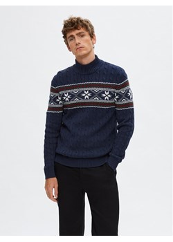 Selected Homme Golf 16081554 Granatowy Regular Fit ze sklepu MODIVO w kategorii Swetry męskie - zdjęcie 182696180