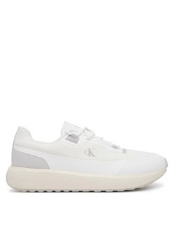 Calvin Klein Jeans Sneakersy Athleisure Runner Tech Ripstop YM0YM01205 Biały ze sklepu MODIVO w kategorii Buty sportowe męskie - zdjęcie 182696182