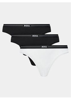 Boss Komplet 3 par fig klasycznych 50510016 Biały ze sklepu MODIVO w kategorii Majtki damskie - zdjęcie 182696233