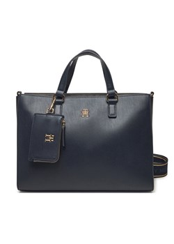 Tommy Hilfiger Torebka Joy Satchel AW0AW16814 Granatowy - id: 8720636454504 - marki Tommy Hilfiger - 182696384 Tommy Hilfiger Torebka Joy Satchel AW0AW16814 Granatowy ze sklepu MODIVO w kategorii Torebki damskie - zdjęcie 182696384