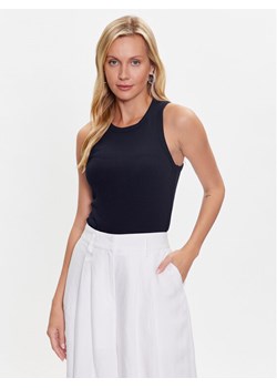 Tommy Hilfiger Top WW0WW38635 Granatowy Slim Fit ze sklepu MODIVO w kategorii Bluzki damskie - zdjęcie 182696482