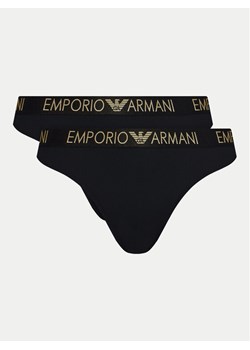 Emporio Armani Underwear Komplet 2 par stringów 163333 4F235 00020 Czarny ze sklepu MODIVO w kategorii Majtki damskie - zdjęcie 182696503