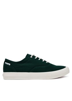 Tommy Hilfiger Tenisówki Th Hi Vulc Low Oxford Twill FM0FM05400 Zielony ze sklepu MODIVO w kategorii Trampki męskie - zdjęcie 182696634