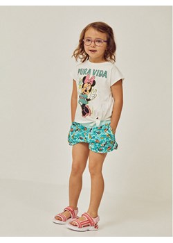 Zippy Komplet t-shirt i spodenki Myszka Minnie ZKGAP0602 23004 Biały Regular Fit ze sklepu MODIVO w kategorii Komplety dziewczęce - zdjęcie 182696773