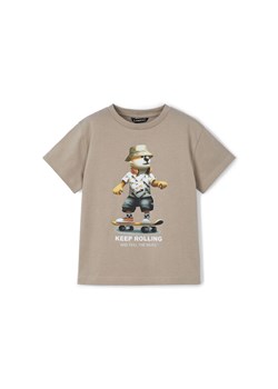 Mayoral T-Shirt 3041 Beżowy Regular Fit ze sklepu MODIVO w kategorii Bluzki dziewczęce - zdjęcie 182696822