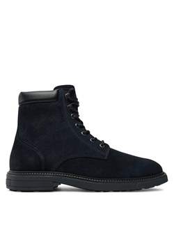 Tommy Hilfiger Kozaki Outdoor Suede FM0FM05193 Granatowy ze sklepu MODIVO w kategorii Buty zimowe męskie - zdjęcie 182697303
