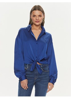 Guess Koszula W3GH93 WD8G2 Niebieski Regular Fit ze sklepu MODIVO w kategorii Koszule damskie - zdjęcie 182697324