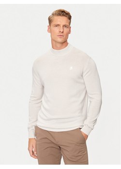KARL LAGERFELD Golf 655002 544399 Beżowy Regular Fit ze sklepu MODIVO w kategorii Swetry męskie - zdjęcie 182697454