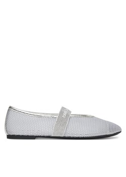 KARL LAGERFELD Baleriny KL40125 Srebrny ze sklepu MODIVO w kategorii Balerinki - zdjęcie 182697470