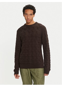 Selected Homme Sweter 16094503 Brązowy Regular Fit ze sklepu MODIVO w kategorii Swetry męskie - zdjęcie 182697832