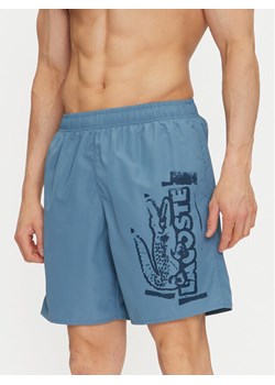 Lacoste Szorty kąpielowe MH9135 Niebieski Regular Fit ze sklepu MODIVO w kategorii Kąpielówki - zdjęcie 182697834