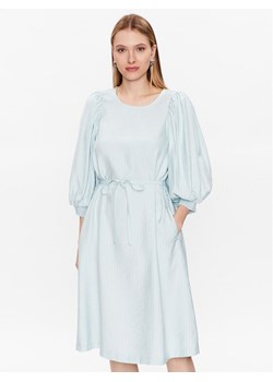 Moss Copenhagen Sukienka codzienna Joanita 17337 Błękitny Regular Fit ze sklepu MODIVO w kategorii Sukienki - zdjęcie 182697850
