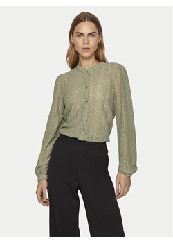 Vila Koszula Chikka 14082977 Zielony Regular Fit ze sklepu MODIVO w kategorii Koszule damskie - zdjęcie 182698023
