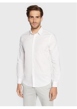 Sisley Koszula 5CNX5QL19 Biały Slim Fit ze sklepu MODIVO w kategorii Koszule męskie - zdjęcie 182698143