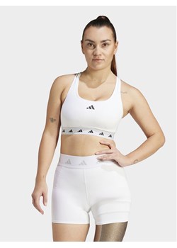 adidas Biustonosz sportowy Powerreact Training IT6649 Biały ze sklepu MODIVO w kategorii Biustonosze - zdjęcie 182698174