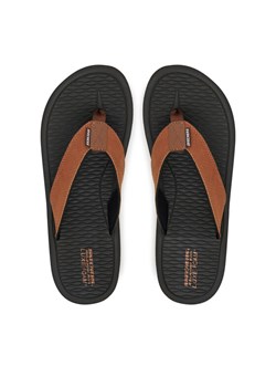 Skechers Japonki Tantric-Copano 205097/BRN Brązowy ze sklepu MODIVO w kategorii Klapki męskie - zdjęcie 182698190