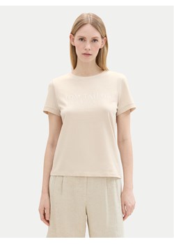 Tom Tailor T-Shirt 1043695 Beżowy Regular Fit ze sklepu MODIVO w kategorii Bluzki damskie - zdjęcie 182698203