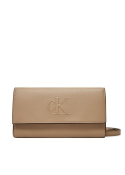 Calvin Klein Jeans Torebka LV04K1006G Beżowy ze sklepu MODIVO w kategorii Listonoszki - zdjęcie 182698230