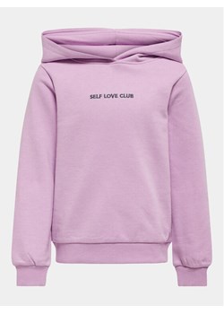Kids ONLY Bluza Ginny 15313530 Fioletowy Regular Fit ze sklepu MODIVO w kategorii Bluzy dziewczęce - zdjęcie 182698273