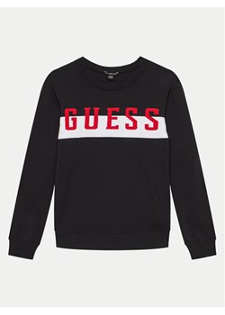Guess Sweter L4YR03 Z2NN0 Czarny Regular Fit ze sklepu MODIVO w kategorii Bluzy chłopięce - zdjęcie 182698410