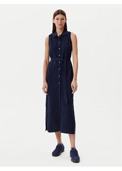 Lacoste Sukienka koszulowa EF1107 Granatowy Regular Fit ze sklepu MODIVO w kategorii Sukienki - zdjęcie 182698570