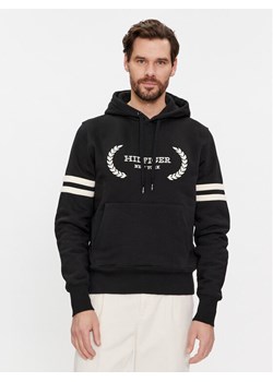 Tommy Hilfiger Bluza Laurel MW0MW33648 Czarny Regular Fit ze sklepu MODIVO w kategorii Bluzy męskie - zdjęcie 182698583