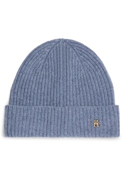 Tommy Hilfiger Czapka AW0AW16623 Niebieski ze sklepu MODIVO w kategorii Czapki zimowe damskie - zdjęcie 182698812