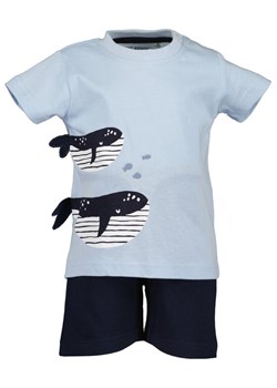 Blue Seven Komplet 2 t-shirtów i spodenek 939018 X Niebieski Regular Fit ze sklepu MODIVO w kategorii Komplety niemowlęce - zdjęcie 182698840