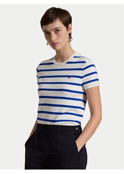 Polo Ralph Lauren Sweter 211891886006 Biały Relaxed Fit - id: 0000305019813 - marki Polo Ralph Lauren - 182698893 Polo Ralph Lauren Sweter 211891886006 Biały Relaxed Fit ze sklepu MODIVO w kategorii Swetry damskie - zdjęcie 182698893