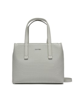 Calvin Klein Torebka Ck Must Mini Tote K60K612163 Szary ze sklepu MODIVO w kategorii Torebki damskie - zdjęcie 182698971