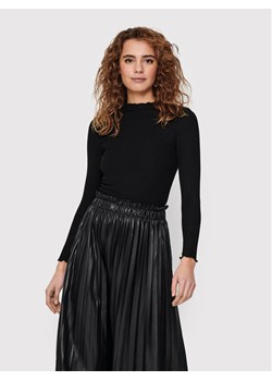 ONLY Bluzka Emma 15180040 Czarny Slim Fit ze sklepu MODIVO w kategorii Bluzki damskie - zdjęcie 182699144