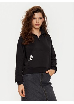 KARL LAGERFELD Bluza A1W20058 Czarny Regular Fit ze sklepu MODIVO w kategorii Bluzy damskie - zdjęcie 182699204