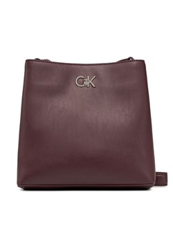 Calvin Klein Torebka K60K612803 Bordowy ze sklepu MODIVO w kategorii Listonoszki - zdjęcie 182699371